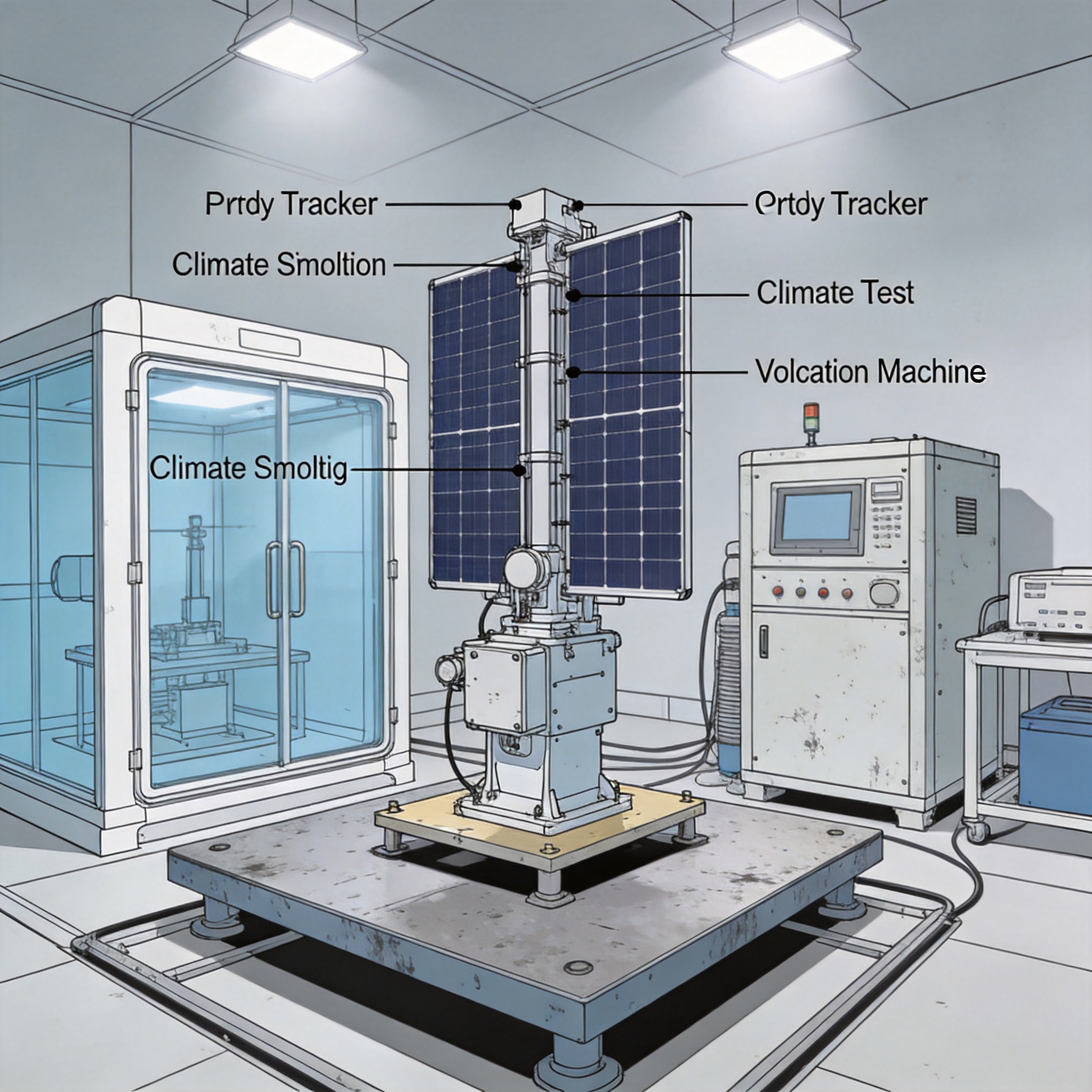 Corrosion testing chamber for solar tracker components