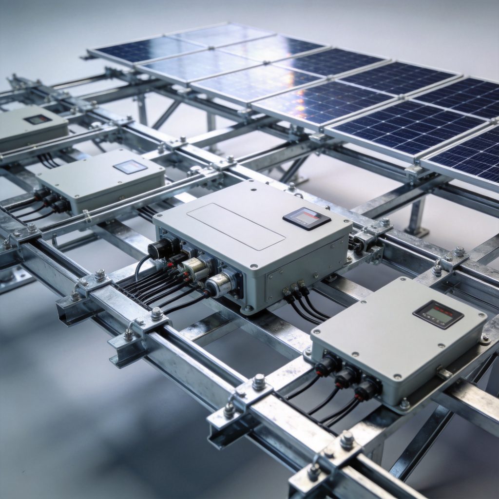 Diseño integrado de montaje de plantas eléctricas fotovoltaicas