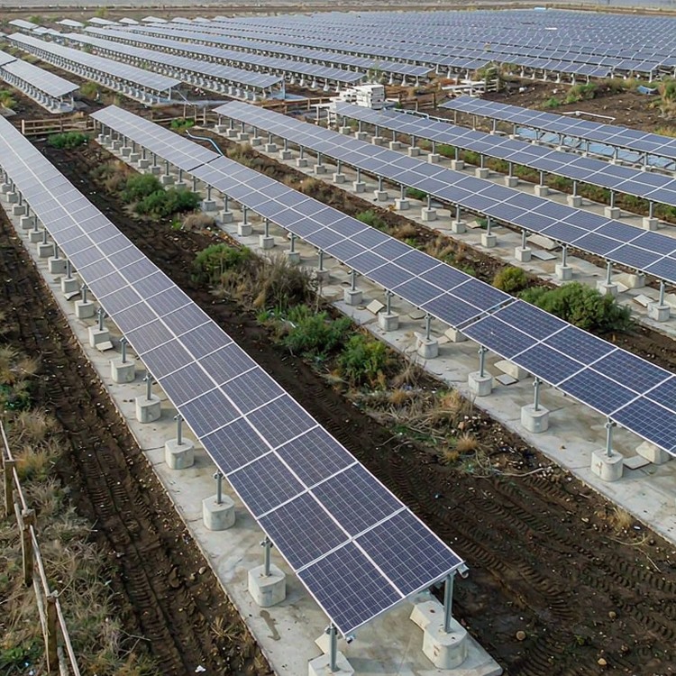 Row Spacing, GCR & Capacity Density - structure and foundation detail