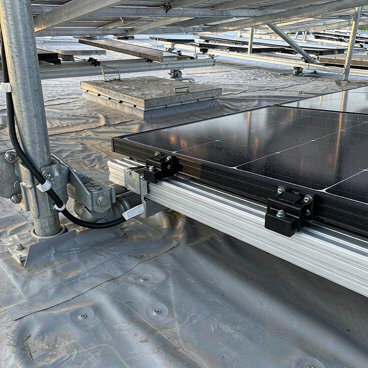 Commercial Rooftop Solar Racking for Large Buildings - installation detail