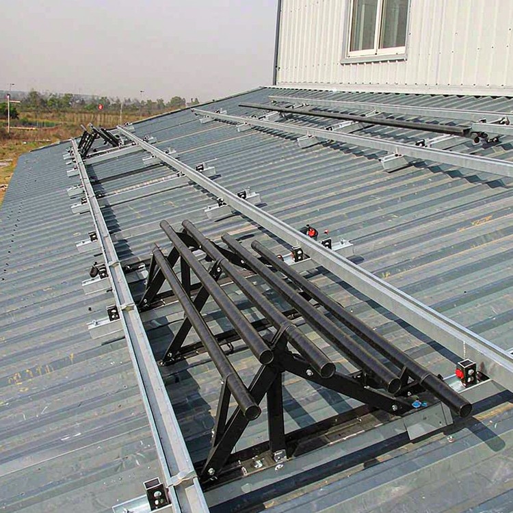 Warehouse & Logistics Roof Solar Mounting Systems - structure view