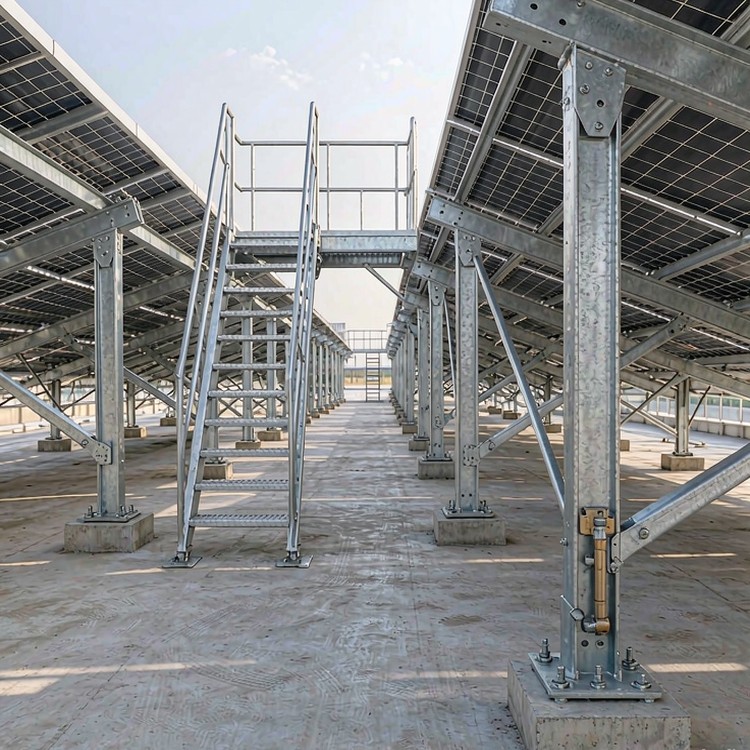 O&M Accessibility Design for Solar Racking - installation detail