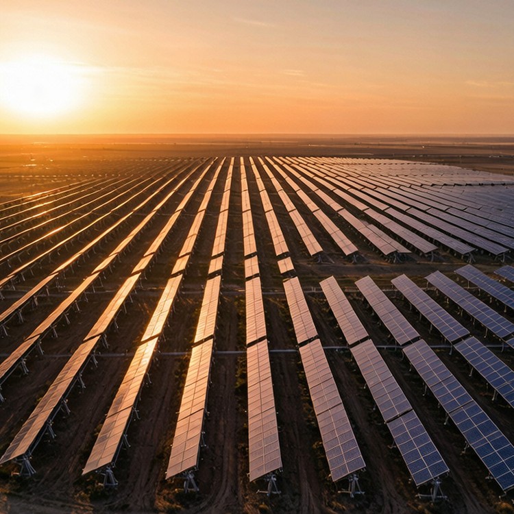 Solar tracker (general) solar PV plant - reference site view